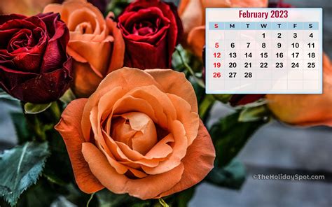 February Calendar Desktop Wallpaper 2023